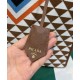 Replica Prada Symbole Jacquard Fabric Handbag Coffee