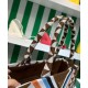 Replica Prada Symbole Jacquard Fabric Handbag Coffee