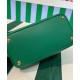 Replica Prada Double Saffiano Leather Mini Bag Green