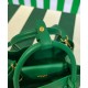 Replica Prada Double Saffiano Leather Mini Bag Green