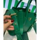 Replica Prada Double Saffiano Leather Mini Bag Green