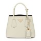 Replica Prada Double Saffiano Leather Mini Bag Cream