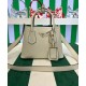 Replica Prada Double Saffiano Leather Mini Bag Cream