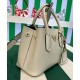 Replica Prada Double Saffiano Leather Mini Bag Cream