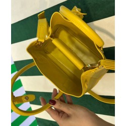Replica Prada Double Saffiano Leather Mini Bag Yellow