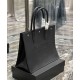 Replica YSL Saint Laurent Rive Gauche Small Tote Bag Black