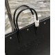 Replica YSL Saint Laurent Rive Gauche Small Tote Bag Black