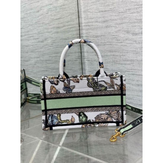 Fake Dior Mini Book Tote with Strap White Toile de Jouy Mexico Embroidery Replica Replica Dior Mini Book Tote with Strap White Toile de Jouy Mexico Embroidery