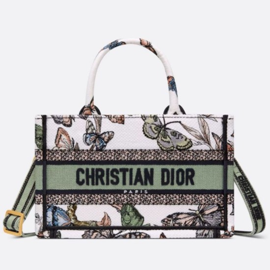 Fake Dior Mini Book Tote with Strap White Toile de Jouy Mexico Embroidery Replica Replica Dior Mini Book Tote with Strap White Toile de Jouy Mexico Embroidery