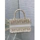 Replica Dior Mini Book Tote with Strap Gold-Tone Dior Oblique Embroidery Replica Dior Mini Book Tote with Strap Gold-Tone Dior Oblique Embroidery