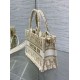 Replica Dior Mini Book Tote with Strap Gold-Tone Dior Oblique Embroidery Replica Dior Mini Book Tote with Strap Gold-Tone Dior Oblique Embroidery