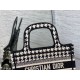 Fake Dior Mini Book Tote Bag Micro Houndstooth Embroidery Replica Replica Dior Mini Book Tote Bag Micro Houndstooth Embroidery