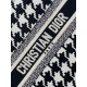 Replica Dior Small Book Tote Bag Micro Houndstooth Embroidery