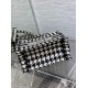 Replica Dior Small Book Tote Bag Micro Houndstooth Embroidery