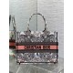 Replica Dior Medium Book Tote Bag Butterfly Around The World Embroidery