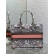 Replica Dior Medium Book Tote Bag Butterfly Around The World Embroidery