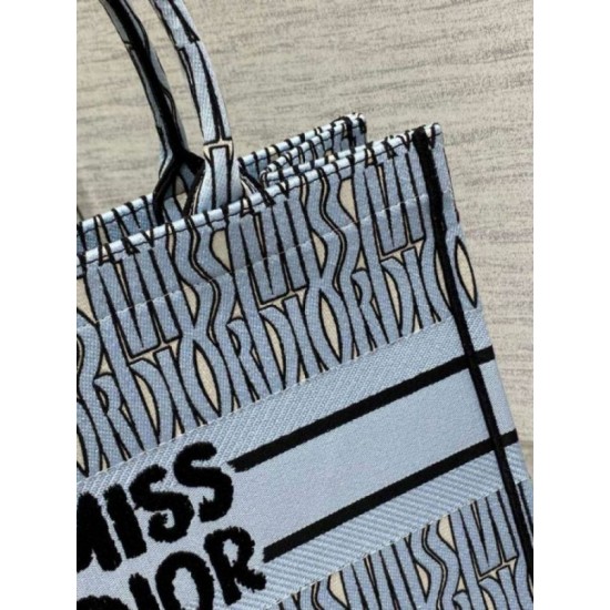 Replica Dior Medium Book Tote Bag Blue Miss Dior Allover Embroidery Replica Dior Medium Book Tote Bag Blue Miss Dior Allover Embroidery