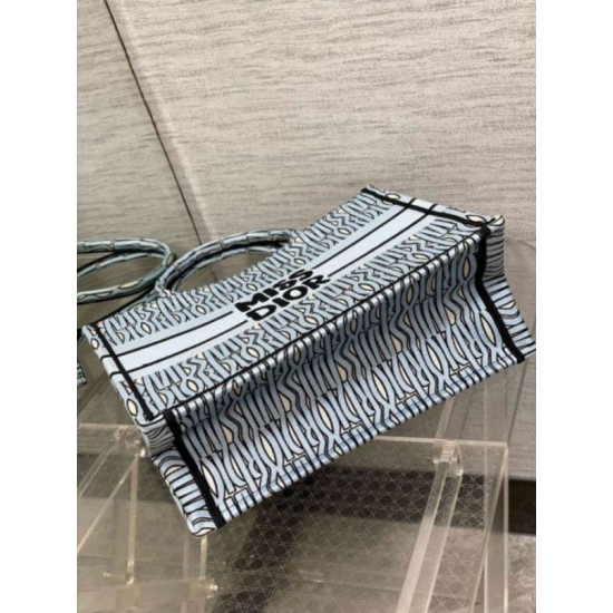 Replica Dior Medium Book Tote Bag Blue Miss Dior Allover Embroidery Replica Dior Medium Book Tote Bag Blue Miss Dior Allover Embroidery