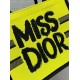 Replica Dior Medium Book Tote Bag Yellow and Blue Miss Dior Graffiti Embroidery