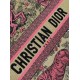 Fake Dior Medium Dioriviera Book Tote Raffia with Pink Toile de Jouy Sauvage Embroidery Replica