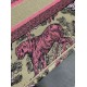Fake Dior Medium Dioriviera Book Tote Raffia with Pink Toile de Jouy Sauvage Embroidery Replica