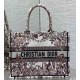 Fake Dior Medium Book Tote Bag Dior 4 Saisons Hiver Soleil Embroidery Replica