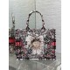 Replica Dior Medium Book Tote Bag Dior 4 Saisons Printemps Soleil Embroidery