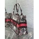 Replica Dior Medium Book Tote Bag Dior 4 Saisons Printemps Soleil Embroidery