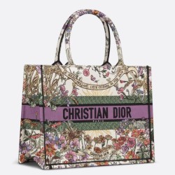 Replica Dior Medium Book Tote Bag Dior 4 Saisons Été Soleil Embroidery