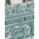 Fake Dior Medium Dioriviera Book Tote Aquamarina Toile de Jouy Embroidery Replica