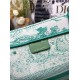 Fake Dior Medium Dioriviera Book Tote Aquamarina Toile de Jouy Embroidery Replica