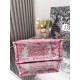 Replica Dior Medium Dioriviera Book Tote Pink Toile de Jouy Embroidery