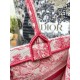 Replica Dior Medium Dioriviera Book Tote Pink Toile de Jouy Embroidery