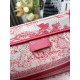 Replica Dior Medium Dioriviera Book Tote Pink Toile de Jouy Embroidery