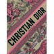 Replica Dior Large Dioriviera Book Tote Raffia with Pink Toile de Jouy Sauvage Embroidery