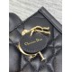Fake Dior Mini Book Tote Bag with Strap Black Macrocannage Calfskin Replica