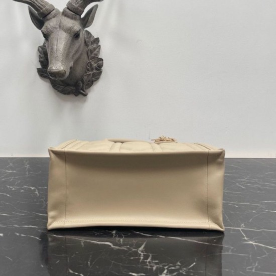Fake Dior Small Book Tote Bag with Strap Beige Macrocannage Calfskin Replica