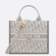 Fake Dior Small Book Tote Bag with Strap Grey Dior Oblique Replica