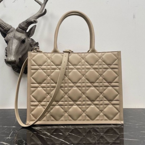 Replica Dior Medium Book Tote Bag with Strap Beige Macrocannage Calfskin Fake Dior Medium Book Tote Bag with Strap Beige Macrocannage Calfskin Replica