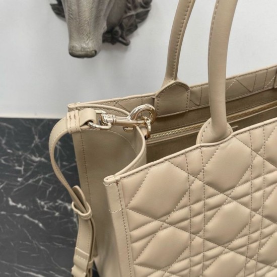 Replica Dior Medium Book Tote Bag with Strap Beige Macrocannage Calfskin Fake Dior Medium Book Tote Bag with Strap Beige Macrocannage Calfskin Replica
