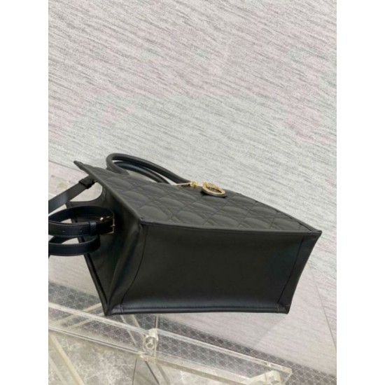 Replica Dior Medium Book Tote Bag with Strap Black Macrocannage Calfskin Fake Dior Medium Book Tote Bag with Strap Black Macrocannage Calfskin Replica