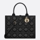 Replica Dior Medium Book Tote Bag with Strap Black Macrocannage Calfskin Fake Dior Medium Book Tote Bag with Strap Black Macrocannage Calfskin Replica