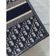 Replica Dior Medium Book Tote Bag with Strap Blue Dior Oblique