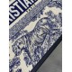 Replica Dior Medium Book Tote Bag with Strap Blue Toile de Jouy Sauvage Embroidery