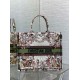 Fake Dior Large Book Tote Bag Dior 4 Saisons Automne Soleil Embroidery Replica