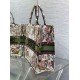 Fake Dior Large Book Tote Bag Dior 4 Saisons Automne Soleil Embroidery Replica