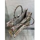 Fake Dior Large Book Tote Bag Dior 4 Saisons Automne Soleil Embroidery Replica