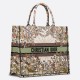 Fake Dior Large Book Tote Bag Dior 4 Saisons Automne Soleil Embroidery Replica