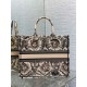 Fake Dior Large Book Tote Bag Beige Toile de Jouy Soleil Embroidery Replica