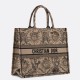 Fake Dior Large Book Tote Bag Beige Toile de Jouy Soleil Embroidery Replica